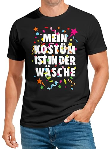MoonWorks® Herren T-Shirt Fasching Karneval Kostüm-Ersatz Verkleidung Last Minute Faschingskostüme Männer