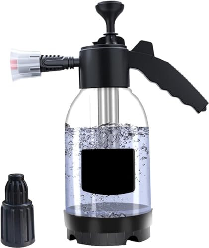 Pulverizador de espuma portátil a presión para coche, pistola de lavado de espuma de 2 litros, pulverizador de bomba de agua de espuma de mano para limpieza de coche, exterior, interior, jardín,