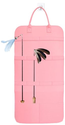 Cat Stick Toy Storage Bag, Cat Teaser Storage, Hanging Storage Bag for Pet Toys, Cat Toy Holder, Pet Toy Storage Bag for House Cats, Wa