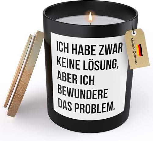 22Feels Lustige Spruchkerze Frauen Sojawachs Kerze im Glas Handgemacht mit Spruch Humor Frech Candle Duft Deko Vegan Nachhaltig Nachhaltig - ZITRUS