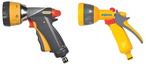 Hozelock - Multi-Jet Spray Gun Ultramax Pro Metal: 5 Spray Patterns, Locking Function, Flow Control, Compatible with All Hozelock Ports