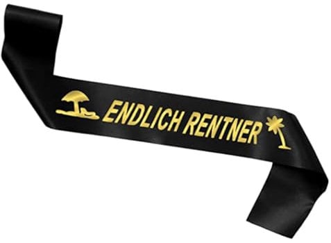 EIHI 1 Stück Rentner Schärpe Dekoration Ruhestand Accessoires eine Legende geht in Rente kein Zeit Bin Rentner Geschenk für Pensionierung Party Abschiedsfeier Deko Sash Zubehör