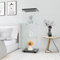 DADEA Vitrine en Verre 3 Etagere, Meuble Vitrine Verre avec Serrure, 125 x 42,5 x 36 cm, Armoire Verre Exposition avec Porte Vitrine Verre Colonne Vitrine en Verre avec Porte Armoire à Verre Noir
