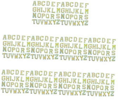 Sewroro 260piezas Parches Bordados De Letras Termoadhesivas Para Decorar Camisas Chaquetas y Bolsas Apliques De Ropa Solución Para Reparar Manchas