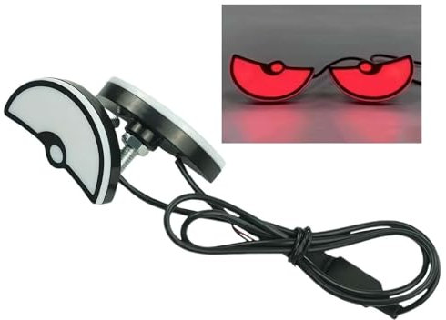 Cikiki USB Devil Eye Scheinwerfer, Universelle LED Dämonenauge Licht für Auto & Motorrad, 12V LED Devil Eye Motorrad Scheinwerfer, DIY Auto Zubehör