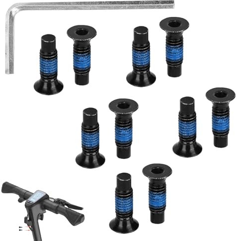 Heting-YQ 10Pcs Vis pour Scooter Électrique Scooter Vis à Tête Frontale Accessoires Kit de Vis Fixe avec 1 Clé Allen pour Xiaomi M365 1S Pro Mi3 Ninebot Max G30 ES Série F Série