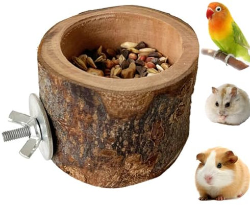 TANOMA Small Bird Feeding Dish Cups, Removable Pet Food Bowl for Cage, Parrot Feeding Bowls for Finches Lovebirds Budgie Cockatiel Parakeet