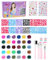 Glitzer Tattoo Set, Mädchen Temporäre Glitzertattoos Schminke, 30 Farben Temporäres Tattoo Glitzer für Kinder, mit 162 Schablonen,5 Pinsel,2 Kleber,2 Strass-Aufkleber,Ungiftig,für Geburtstag,Party,DIY