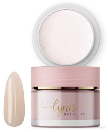 Acrylpulver für Nägel 28g,BLUSH NUDE HELL BEIGE, Sanfter Pink-Ton mit natürlicher Deckkraft für Nail Art & moderne Nude-Looks, Acryl-System für Studios, Deutsche Marke, Lynis-Nailshop.de