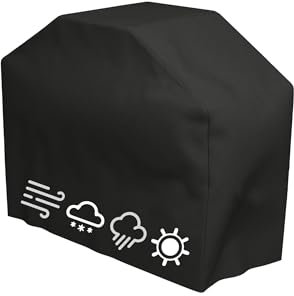 Grillabdeckung Wetterfest,Grill Abdeckhaube, Gasgrill,Gasgrill Abdeckung,Abdeckplane Grill,Wasserdicht,Winddicht,UV-Beständiges,Reißfest Grill (165X71X122)