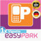 1x EASYPARK Aufkleber Easy Park Vignette APP Sticker Hinterglasaufkleber klein, KFZ Ticket Auto Parkplakette Parken (6 x 6 cm, UV Schutz, wiederablösbar, Made in Germany)