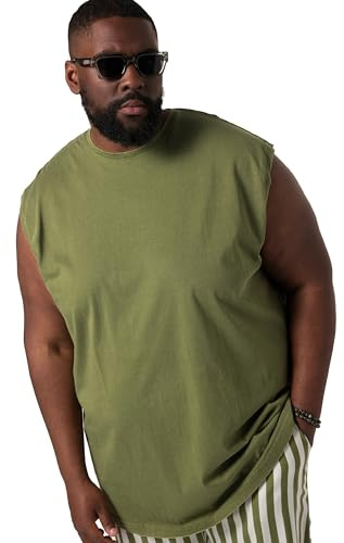 STHUGE Tanktop, Oversized, Vintage Look, Unterhemd Khaki grün 6XL 836988426-6XL