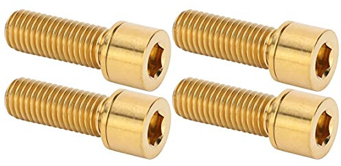 Lot de 4 vis hexagonales intérieures pour guidon de vélo en alliage M7 x 20 mm, légères et robustes, idéales pour les besoins de cyclisme légers, pratiques pour le transport et le rangement