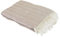 Como Überwurf Decke für Stuhl/Bett oder Sofa, 100 Prozent Baumwolle, beige, 170 x 200 cm