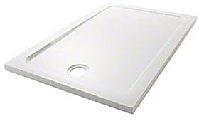 Mira Flight Low Profile Acrylic Capped Stone Resin Shower Tray Rectangular 1500 X 760mm 0 UPS (Upstands) White 1.1697.043.WH
