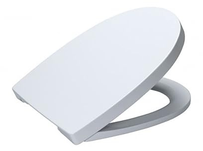Gala Street - Asiento Fijo para Inodoro, Incluye Kit de Fijación y Bisagras de Acero Inoxidable, Color Blanco, Medidas 42.5 x 35 x 16 cm – Modelo G5127201
