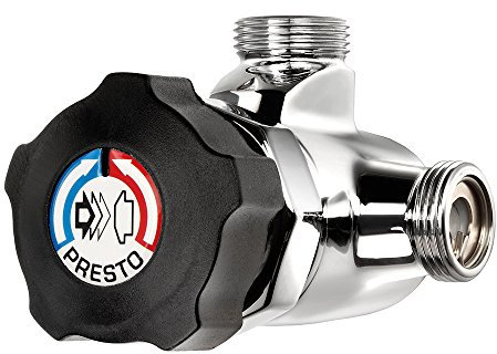 PRESTO ALPA 80 CON TUERCAS 3/4 PULSADOR NEGRO