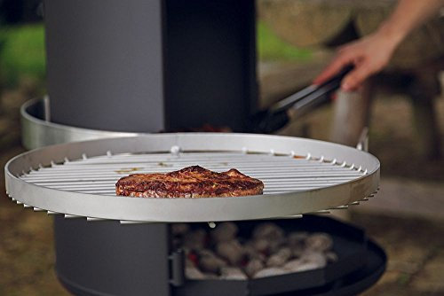 OXNFEIA® Grillrost 45cm Rost aus Edelstahl Grillen Holzkohle Stabiler Rost Grillkamin