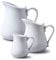 Wm Bartleet & Sons - Jarras de porcelana, Blanco, 100ml/300ml/450ml Pack de 3