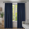 Deconovo Navy Curtains 84 Inch Drop Super Soft Thermal Insulated Pencil Pleat Blackout Curtains for Girls 52 x 84 Inch Navy Blue 2 Panels