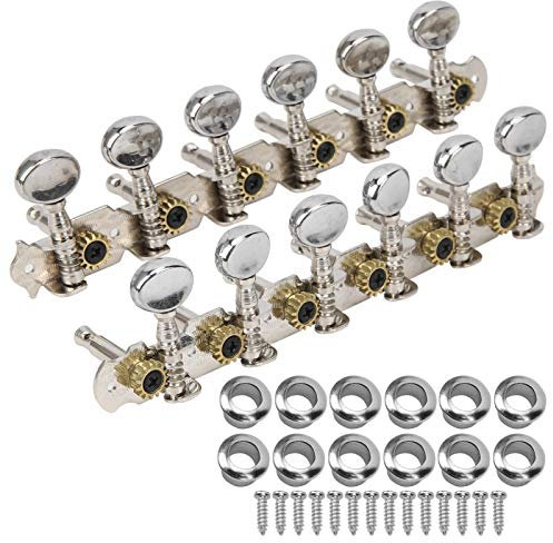 Chiave per Accordatura per Chitarra, Durevole Chitarra a 12 Corde per Accordatura in Metallo Chiavi per Meccaniche Set di Parti di Aggiornamento per Chitarra