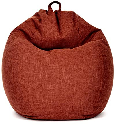 Green Bean Indoor XXL Sitzsack mit 300 Liter mit EPS-Perlen Füllung - Kuschelig Weich Waschbar - Drinnen Stoff Bodenkissen Liegekissen Sitzkissen - Cherry Rot