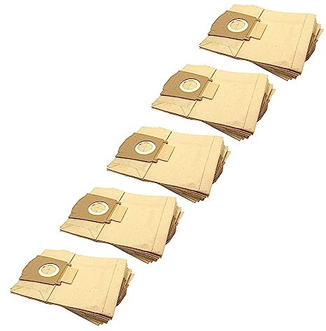 vhbw 50x Staubsaugerbeutel kompatibel mit Siemens VS 9 PR 11, 91000-999 Super 91(x), 9131 Staubsauger - Papier, 30cm x 21cm Sandfarben