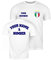 lepni.me Mens Personalised Football Jersey Italy | Your Name and Number | Italian Flag Badge | Custom T-Shirt | Football Championship (XL White Multi Color)
