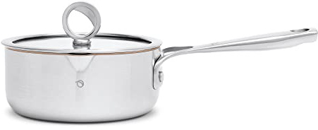 Olav My Premium Pentola con nucleo in rame, grande pentola antiaderente con nucleo in rame, adatta per induzione, forno o fornello, casseruola e casseruola, 16 cm