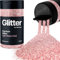 Hemway Premium Glitter Shaker - Light Rose Gold | Chunky Metallic Flake Sequins for Resin & Epoxy Crafts | Craft Supplies for Tumblers, Festival, Hair, Face, Body, Eye & Nail Art | 130 g