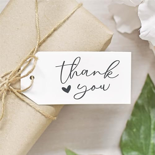 Thank You Rubber Stamp (Large 9 x 5cm)