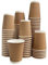NovatoStar Kraft Paper Cups 500 Ripple Cups - 3 Ply Insulated Paper Cups - Disposable Paper Hot Coffee Tea Drinking Cups (10oz, Brown)