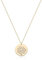 Jenosy Kette Damen Gold Kette mit Geburtsblumen Personalisierte Kette mit Blume Zarte Halskette mit Gypsophila Anhänger Hypoallergene 18K Vergoldete Kette Modeschmuck für Frauen und Mädchen