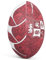 Canterbury of New Zealand British & Irish Lions Thrillseeker Supporter, Erwachsene Rugby Ball, Red Dahlia, ONESZ -