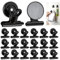 20 Stück Magnetklammern Kühlschrankmagnete - Magnete für Magnettafel, Magnete mit Klammern, Starke Magnete, Kühlschrank Magnete, für Fotos, Aufkleber, Schule Haushalt Büro (Schwarz, 31mm)