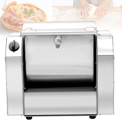 Quixnova Batidora de Masa Comercial 750W/1500W, batidora eléctrica de Cocina, máquina amasadora de Masa con función de sincronización para restaurantes, panadería, pizzería,5kg