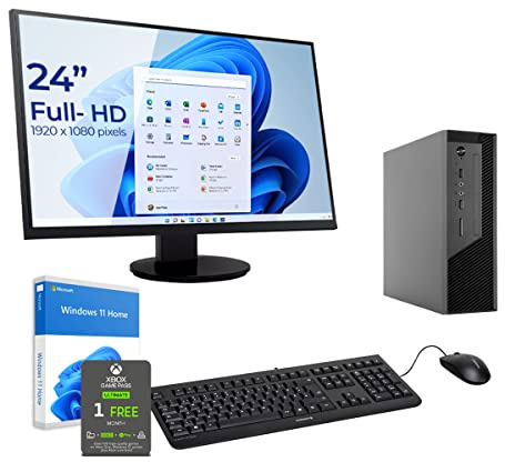 Sedatech Paket Mini-PC Workstation ITX • i5-12400 • 16GB RAM • 1TB SSD M.2 • DVD-RW • Windows 11 • Monitor 24''