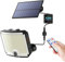 WeBeqer Solarlampen für Außen mit Fernbedienung, 208 LED Solar Lampe Outdoor mit Bewegungsmelder, 3 Modi Solarleuchte Aussen mit 170° Weitwinkelbeleuchtung, IP65 Wasserdichte Solar Wandleuchte
