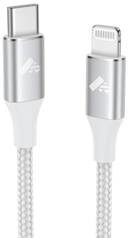 Aioneus Cable iPhone Carga Rapida 2M, MFi Certificado Cable USB C a Lightning Nylon Trenzado Cable Cargador iPhone Tipo C para iPhone 14 13 12 11 Pro MAX XS XR X 8 7 6S 6 Plus 5 5S, iPad