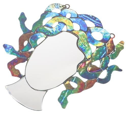 ULTECHNOVO Medusa Hängende Dekoration Für Fenster Bunter Medusa Spiegel Sonnenfänger Kristallanhänger Für Zuhause