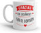 Kembilove® Taza personalizada para profesor o profesora | Gracias por enseñarnos con el corazón | Regalo original fin de curso maestro maestra | Taza cerámica personalizada 350ml