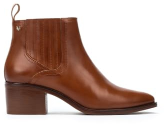 MARTINELLI Zinnia Women's Leather Heel Ankle Boots, Cuero, 6 UK