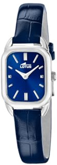 Lotus Damenuhr Analog aus Leder Blau | Quarzwerk, Widerstandsfähiges Mineralglas, Wasserdicht 5 ATM 19040/3 -2GETHER, Blaues Zifferblatt