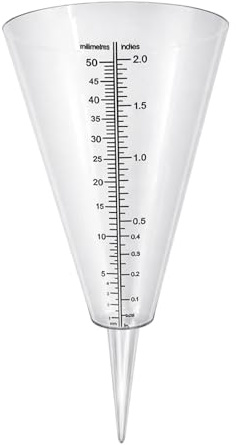 Rain Gauge for the Garden, Outdoor Rain Gauge with Conical Design, Rain Gauges for Garden Use, Rain Catchers for Garden Monitoring, Outdoor Rainfall Gauge for Garden Lawn Terrace