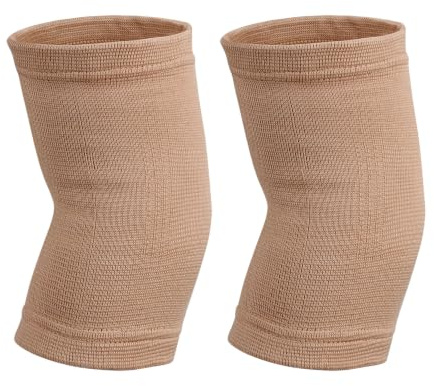 sourcing map 1 Pair Elbow Compression Sleeve for Men and Women, Khaki Elbow Brace for Tennis Golfer Elbow Support Tennis Elbow Brace for Workout, Weightlifting