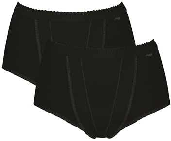 Sloggi Control Maxi Women's Panties (Pack of 2), Black/White, 26