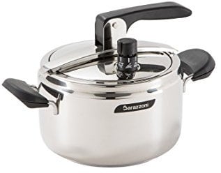 Barazzoni Rapida - Olla a presión de Acero Inoxidable (5 litros, Fabricado en Italia)