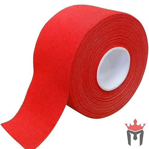 Meister Ruban d’Entraîneur Athlétique Premium 15Yd x 1,5 pour Sports et Usage Médical - Rouge - 6 Rouleaux