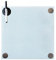 Melko Glasmagnettafel, Whiteboard, Glasboard, Magnetwand, Pinnwand, 45 x 45 x 0,4 cm, Weiß