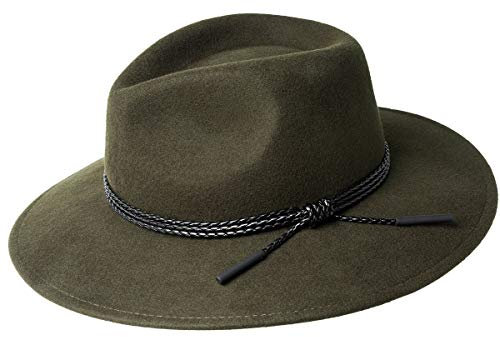 Bailey Piston Fedora Hut aus Wollfilz - Olivgrün - M